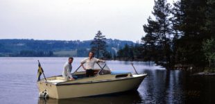 Motorbåt på Ärran 1975